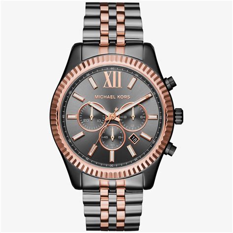 michael kors two tone watch uk|michael kors lexington chronograph watch.